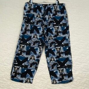 Fruit of the Loom Mens Eagle Print Pajama Pants Blue Cotton Sleepwear 3XL 48-50